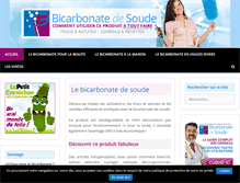 Tablet Screenshot of bicarbonate-de-soude.net